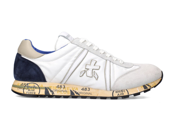 Premiata sneakers Lucy estiva camoscio tessuto bianco LUCY 5644